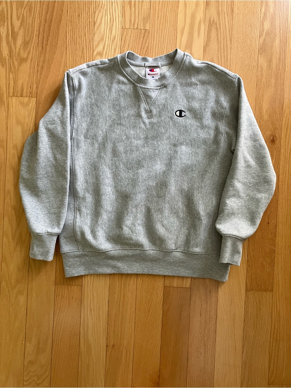 NWOT Champion Gray Crewneck Sweatshirt with Small Logo